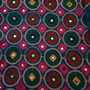 Heavy multicolor Embroidered  Phulkari Dupatta