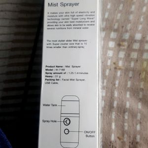 Nano Mist Sprayer For Face Skin Moisturizer