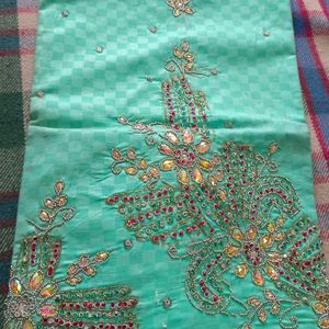 Cotton Handwork Suit With Duptta