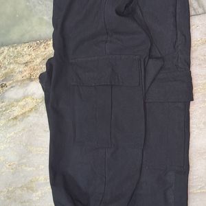 Length Straight Fit Solid Women Cargos