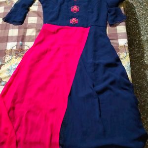 Frock style Kurta/ A Line Kurta/ Gown