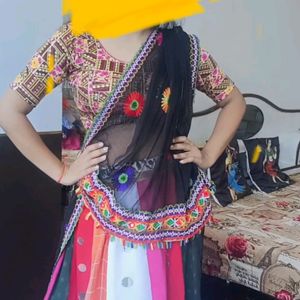 Lahnga Only Bottom Skirt Multi Colour