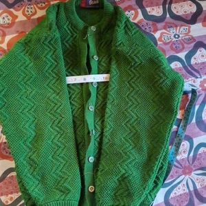 Green Hand Made Sweater