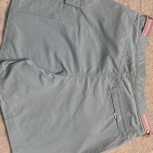 Light Blue Cargo Skorts