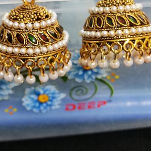 Moti & Meekari Earrings