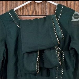 Women Green Anarkali Kurta With Duppatta