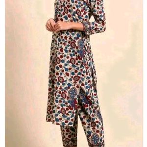 Kalamkari floral Print Pure Cotton Kurti Sets