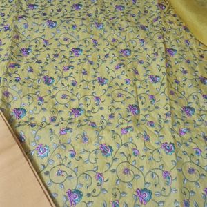 Yellow Embroidery Material