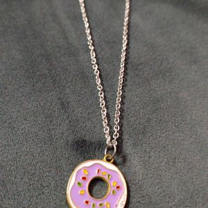 Doughnut Pendant Necklace