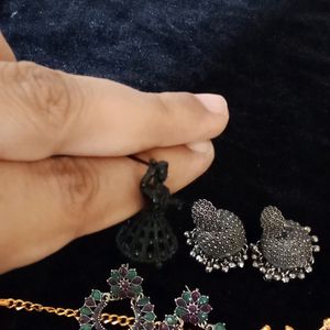 Earrings And Choker Set