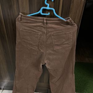 New H&m Brown Wide High Jeans