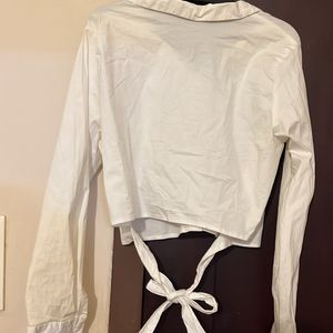 ZUDIO White Cropped Shirt