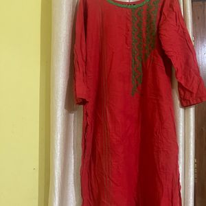 Red Kurta