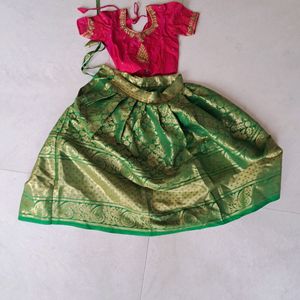 Lehanga And Blouse For Cute Kids