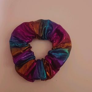 Rainbow Scrunchie