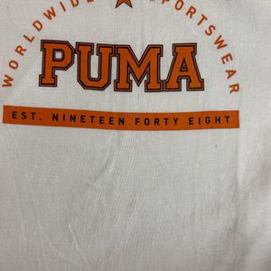 Puma- White Slim Fitted Tee