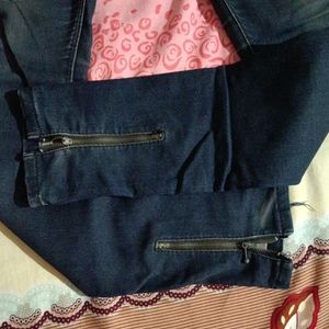 Ankle Zipper Jeans