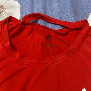 Original Adidas Red Tshirt