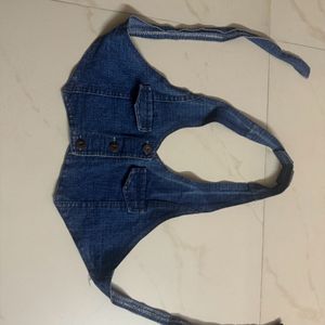 Jeans Backless Waistcoat