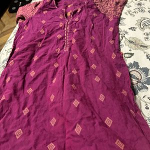 Biba Purple Fancy Kurti Unused Value Of Money