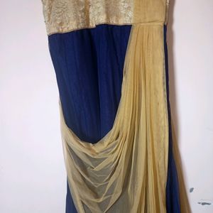 Party Wear Saree Type Gown