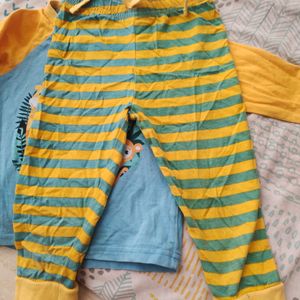 Beby Age 9 To 12 Month Full Sleeve And Pant Dress