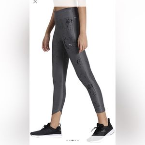 Puma Graphic Print Women Black Tights