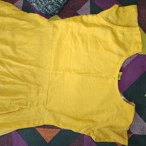 Yellow 2 Piece Kurti