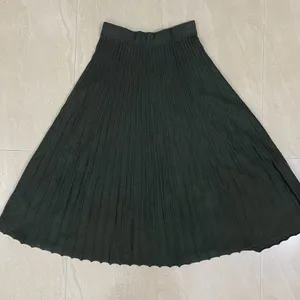 Green Rib Knit Skirt