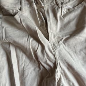 High Waist Mom Jeans - Beige (Ladies)