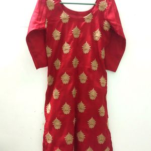 Red Colour Jodhpuri Kurti For Women