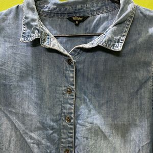 Roadster Denim Shirt For Ladies