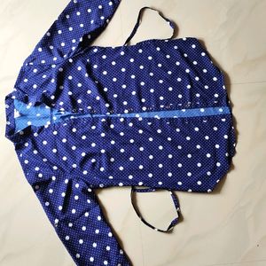 Blue And White Dot Jacket