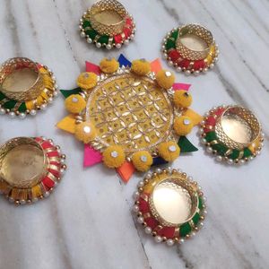 Beautiful DIYA Rangoli