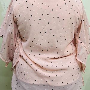 Pink Top With Beautiful Sleeves