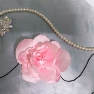 Satin Rose Choker | Necklace