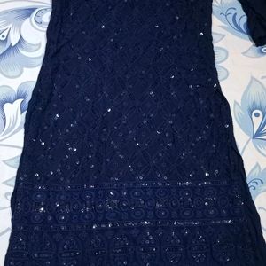 Deep Blue Kurti . Price Drop