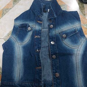 Denim Half Jacket