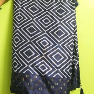 Navy dark blue saree for daily wear