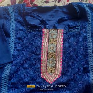 A very good Kurti for women in Blue colour