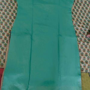 Beautiful Sea Green Kurta W/ Golden Hand Embroider