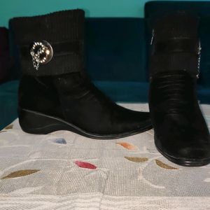 Sweet Baby Boot Size 6 Black Velvet