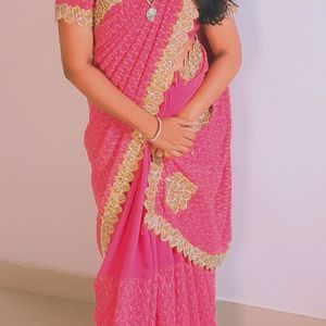 Embroidered Saree