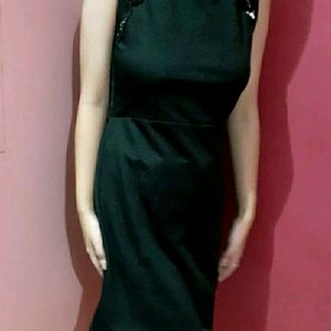 Knee length Black dress