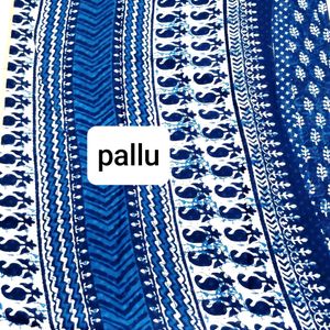 New Indigo Pure Cotton Saree 2