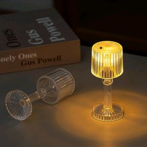 Mini Acrylic LED Desk Lamps Table Lamp Portable Cr