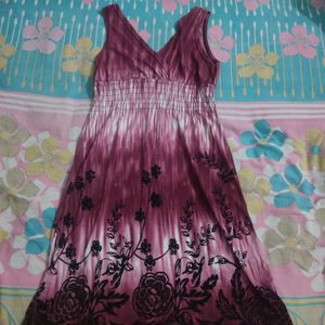 Wine Skin Fit Dress