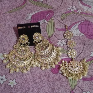 Earrings With Tika set😍