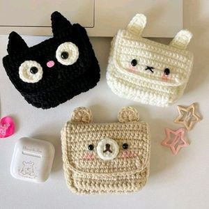 Cute Crochet Pouch Or Earphone Case