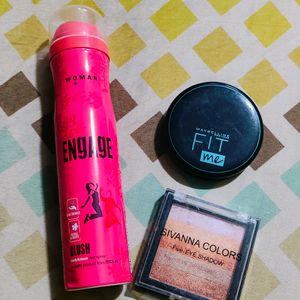 Engage Deodrant ,Fit Me Compact And Highlighter